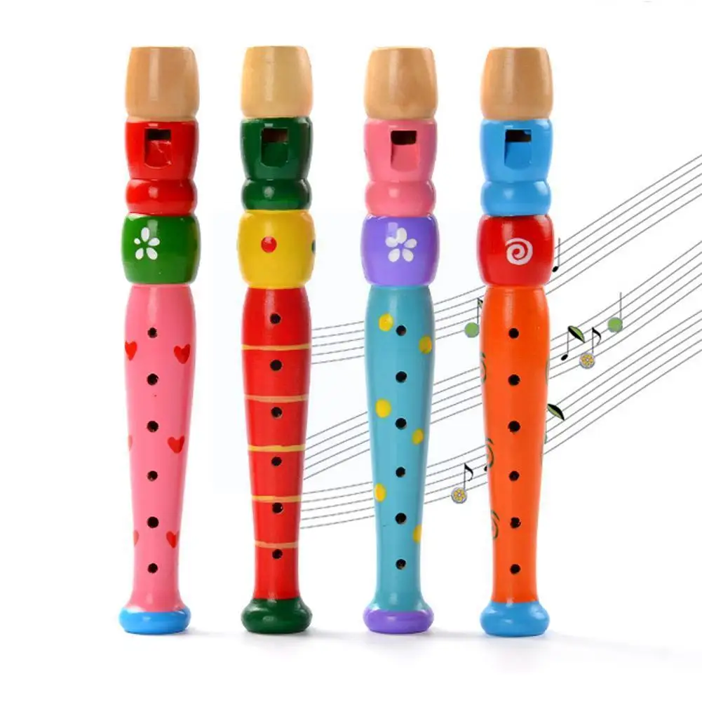 

Деревянная маленькая детская Флейта с 6 отверстиями случайного цвета, деревянные музыкальные инструменты для раннего развития L6P8
