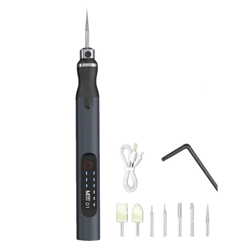 D1 Регулируемый скорость гравер электрическая шлифовальная ручка беспроводной