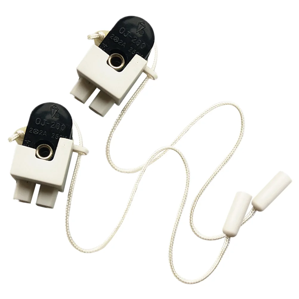 

2pcs Pull Switches Bracing Wire Switch Cord-operated Switch Lamp Accessories for Ceiling Light Wall Lamp