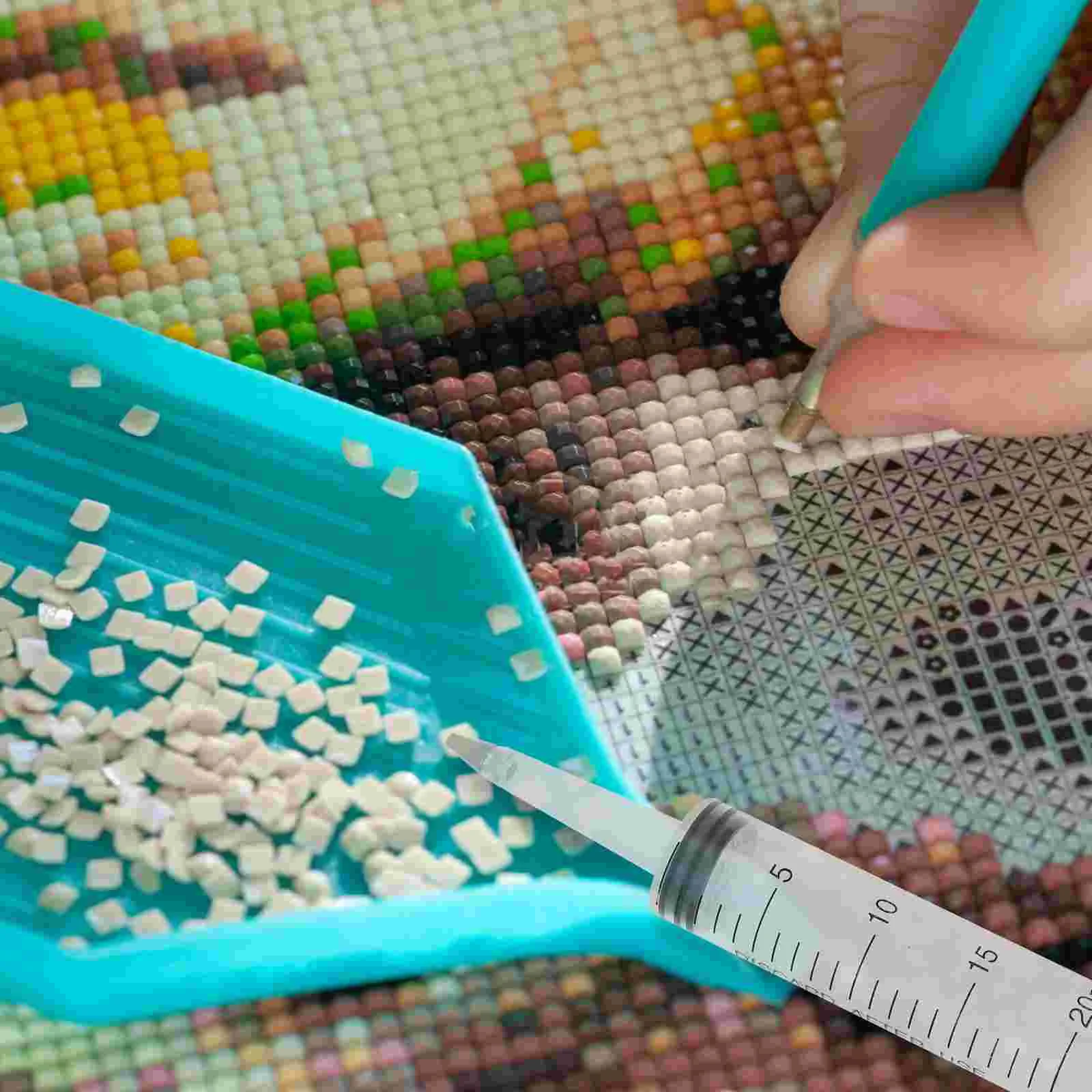 3 шт. инструмент для сверления шприц алмазные ручки вышитые практичные точки