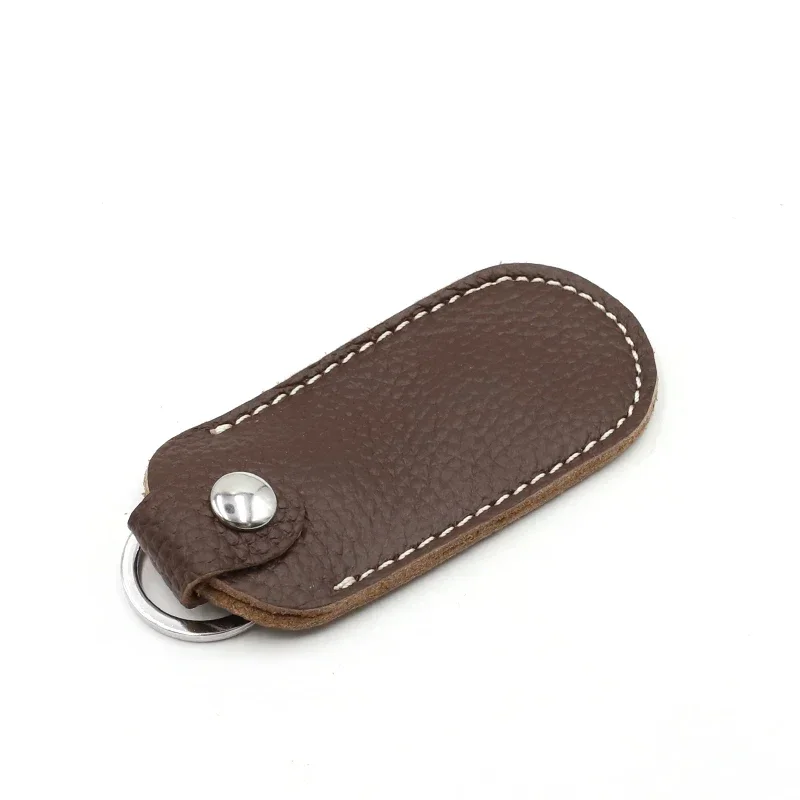 

U-диск, кожаные сумки для хранения с застежкой, защитный чехол для U-диска, черные чехлы для USB-накопителей, подвески для ручек