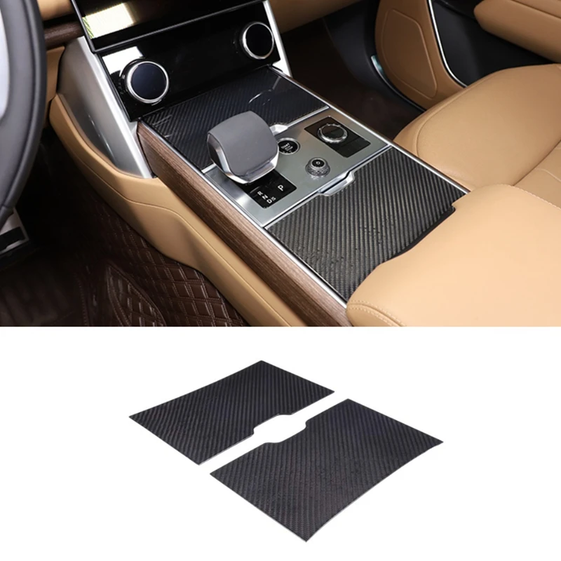 

For Range Rover 2023 Dry Carbon Fiber Central Control Water Cup Holder Panel Cover Trim Car Spare Parts Accessories Parts