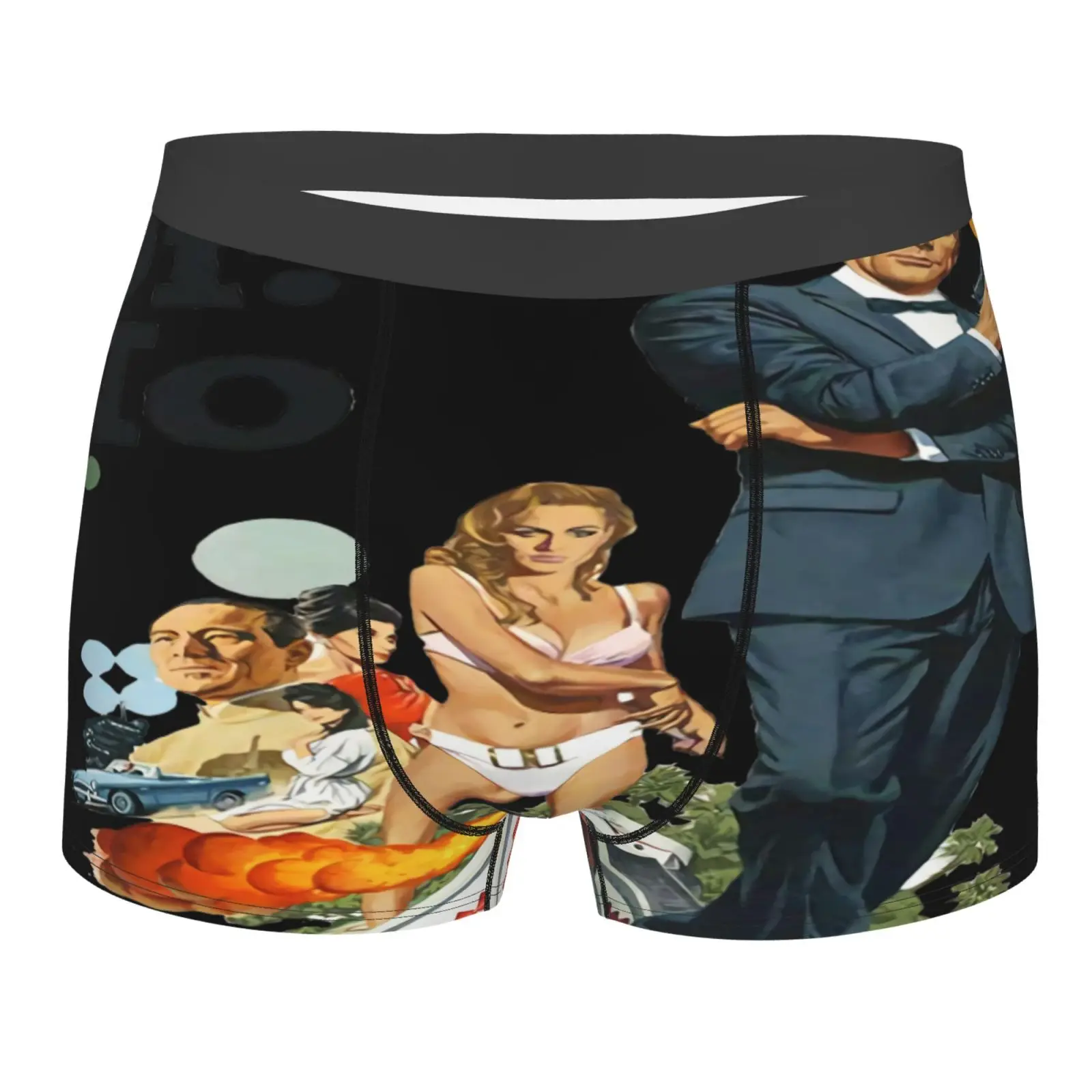 Трусы James Bond Dr No 100 E0497 мужские, пикантное нижнее белье, стрейчевое белье, спортивный мешок, мужские трусы