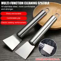 multifunctional kitchen cleaning spatula scraper stainless steel ice defrosting remover oil stain cleaning tool for kitchen