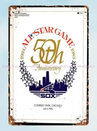 Коллекция 1983 года бейсбол 50-го числа в провинциальном парке оловянный знак