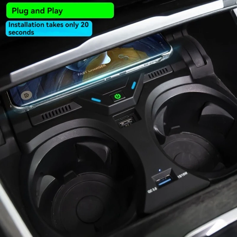 Автомобильное беспроводное зарядное устройство для BMW I4 G26 4 серии 2021-2024