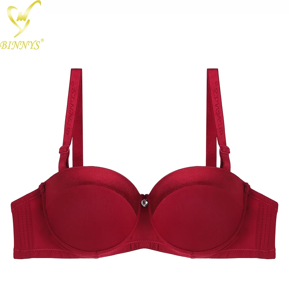

Women Underwear Everyday Comfortable Half Cup Padded Push Up Underwire Bra Female Lingerie BINNYS