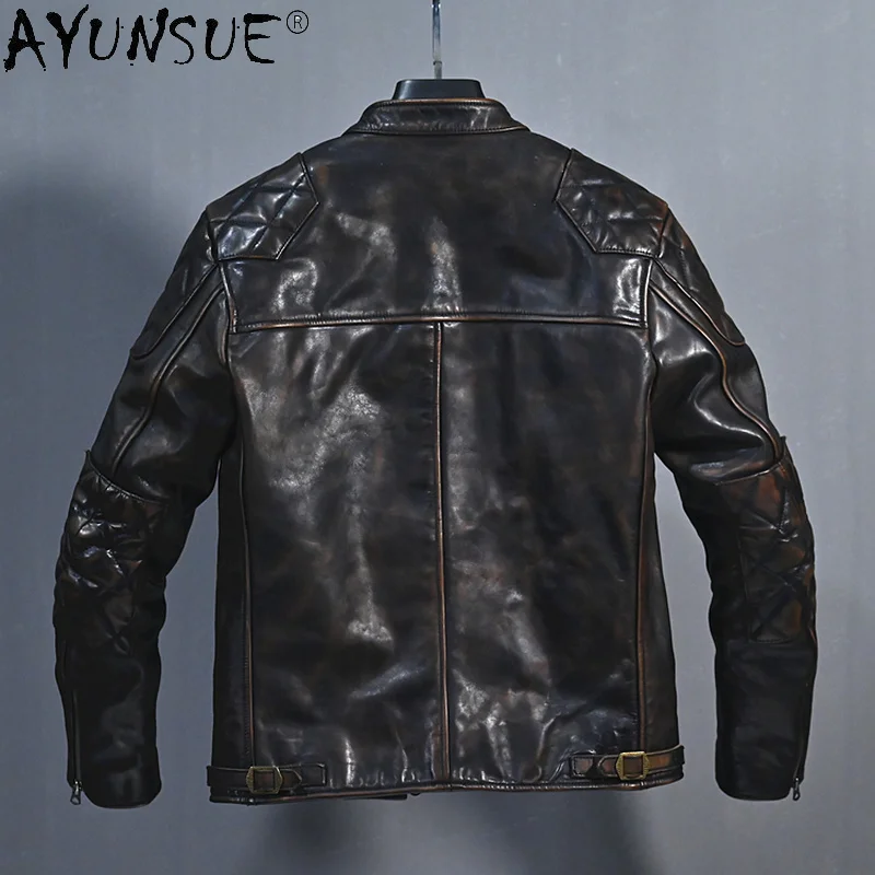 Рисунок 2 - Мужская винтажная куртка из натуральной кожи