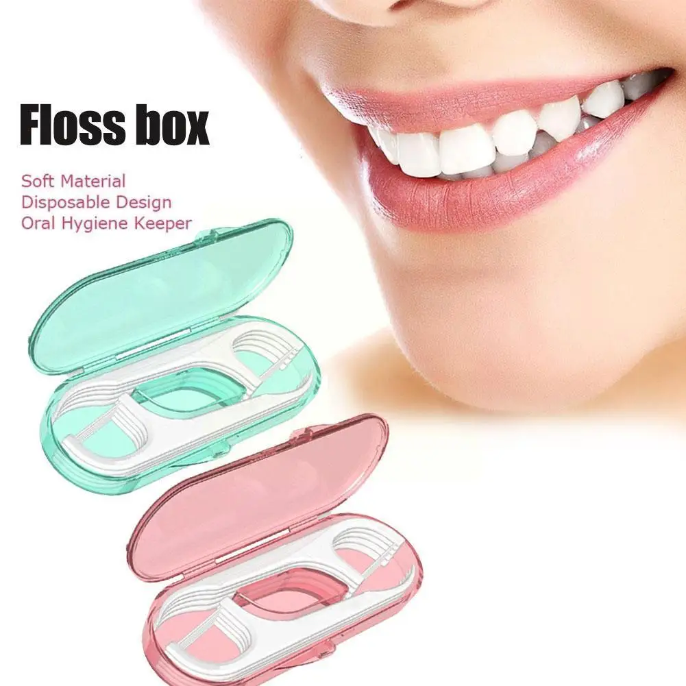 

Dental Floss Stick Portable Box Disposable Toothpicks Floss Cleaning Teeth Brush Random 10pcs/box Deep Dental Interdental F D1M3