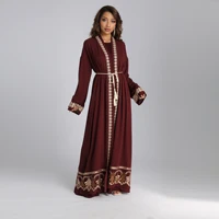 muslim sets robe femme musulmane 2022 new embroidery elegant two piece set abayas for women dubai abaya turkey