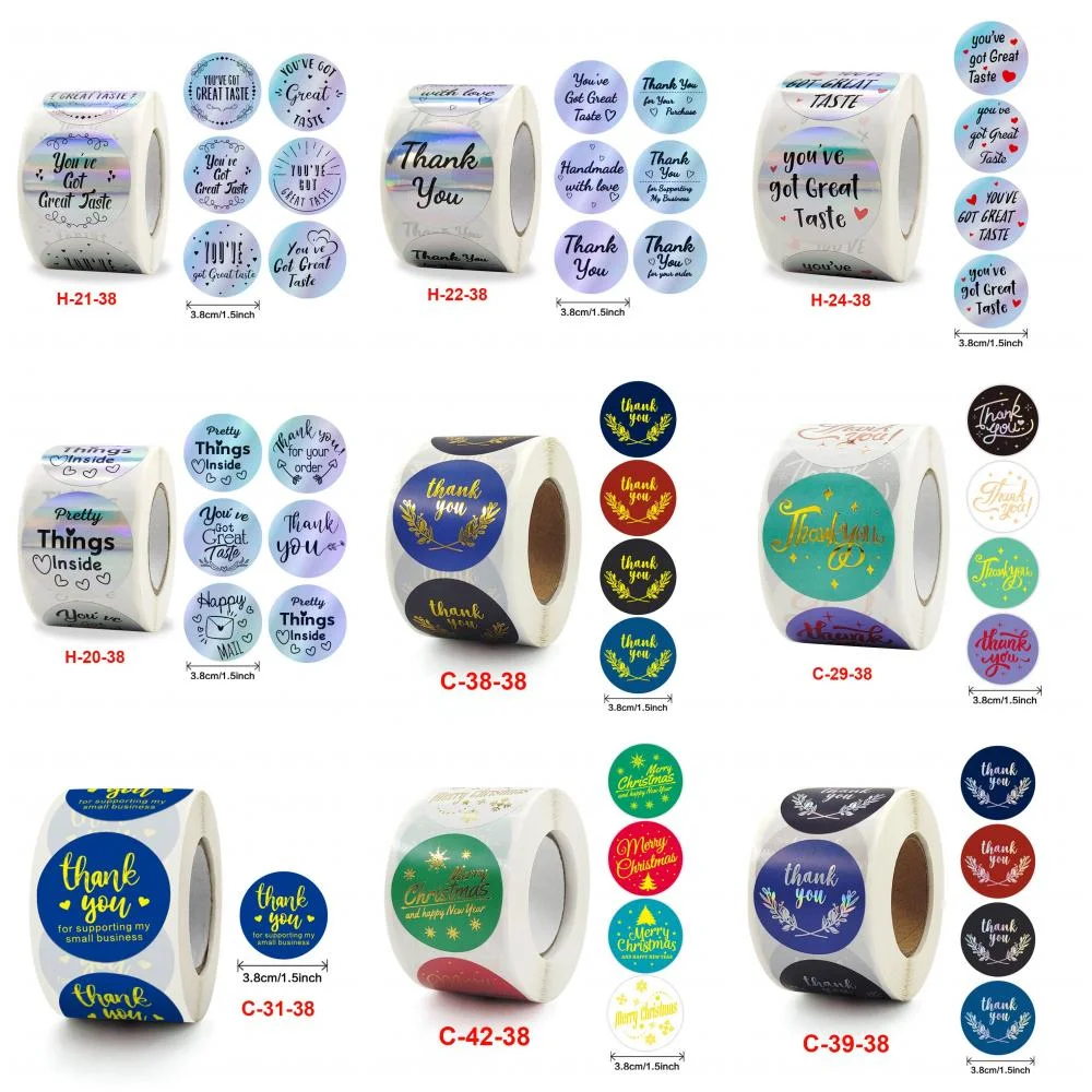 500 шт./рулон бумажные наклейки для свечей |