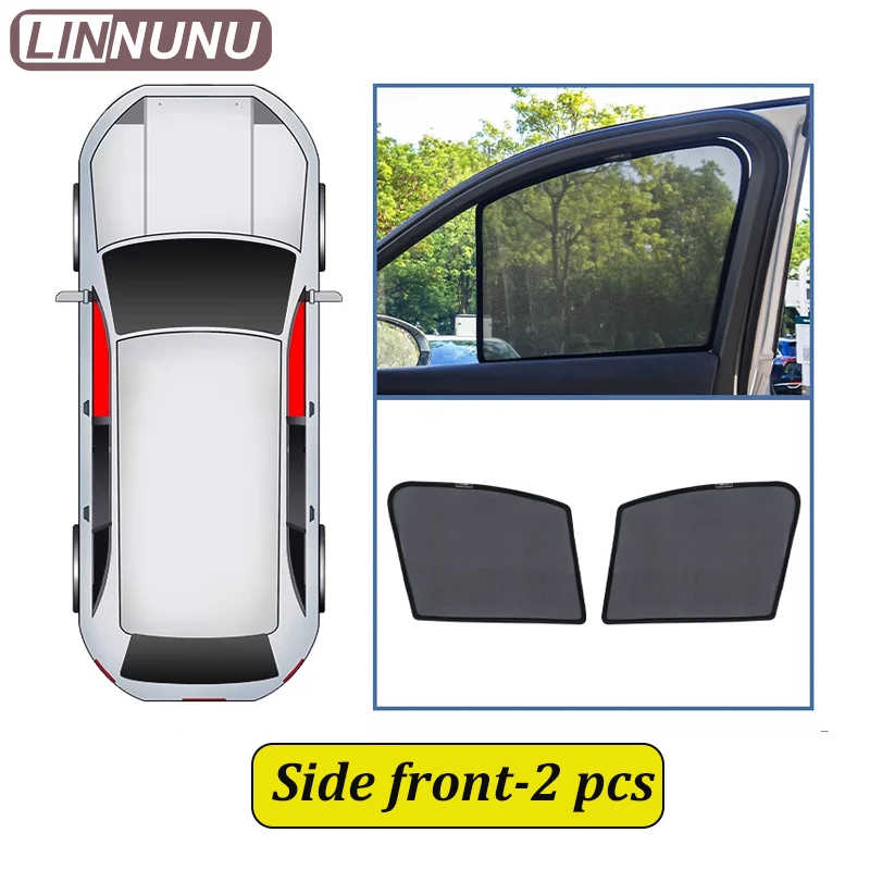 

LINNUNU для chery tiggo 8 pro max 2024, автомобильная штора, боковое окно, магнитный солнцезащитный козырек, сетчатый летний солнцезащитный козырек, аксессуары для защиты от ультрафиолета