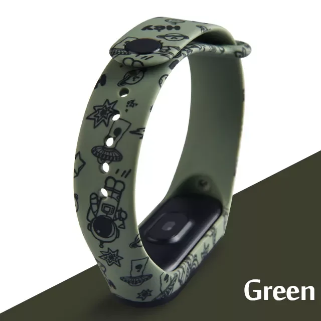 

Сменный Силиконовый ТПУ Браслет для Mi Band 6 5 4 3, мультяшный мягкий ремешок для Amazfit Band 5 MiBand 6 5 4