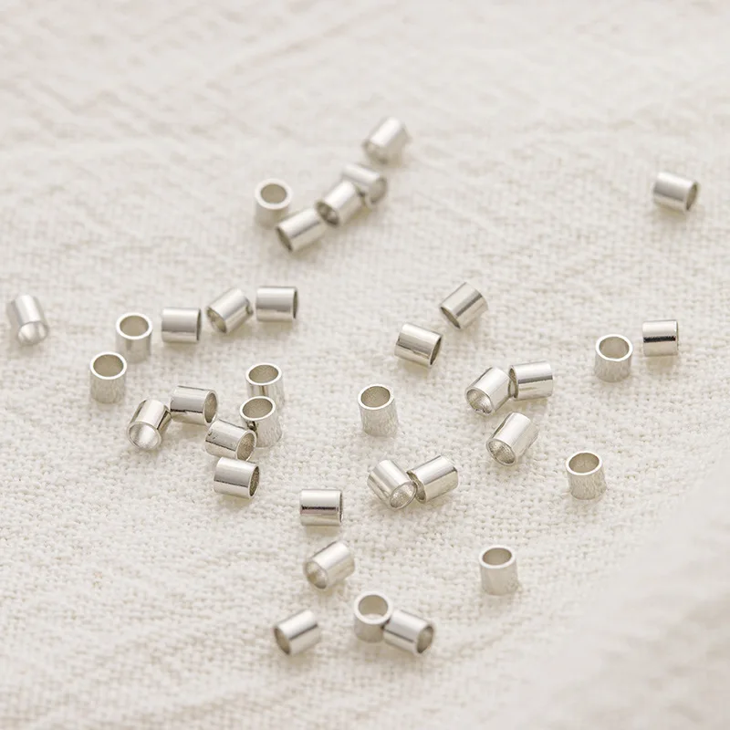 150pcs Crimp Tubes Beads Findings Stopper End Silver and Gold Color Plated Copper Craft Diy  Jewellery Making Accessories