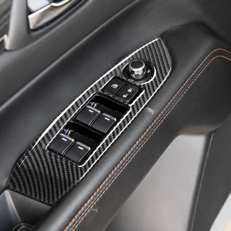

4 шт. углеродное волокно переключатель окна автомобиля двери подлокотник панель Крышка Декоративная наклейка отделка для Mazda CX-5 CX5 2017 2018 только LHD