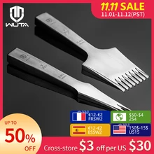 WUTA NEW High Quality Sharp Leather Chisel French Style Pricking Iron Die-steel Leather Punching Tool Polish-2.7/3.0/3.38/3.85mm