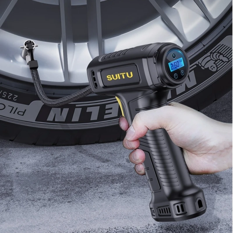Wireless/wired Inflatable Pump Portable Air Pump Tire Inflator Digital For Car Bicycle Balls