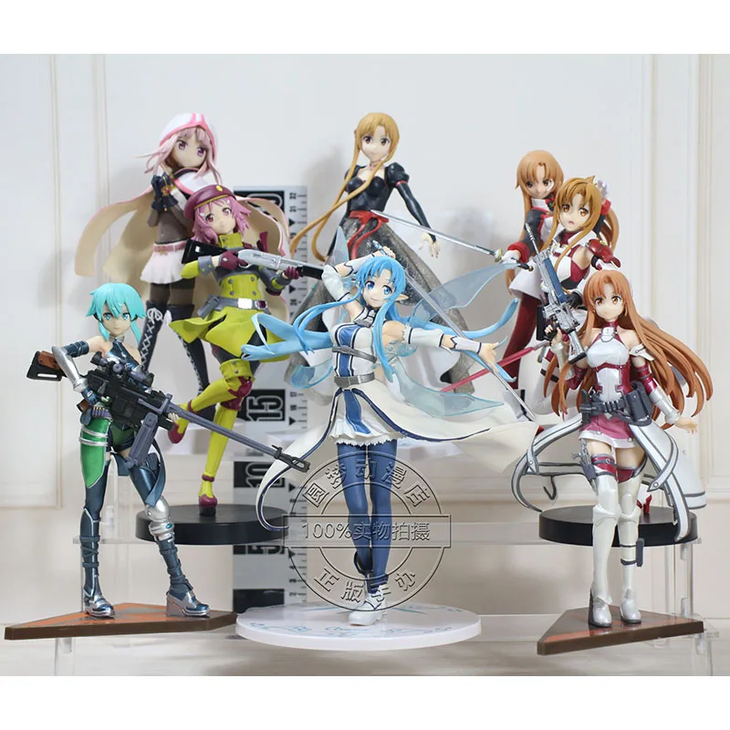 

Sword Art Online Is The Order A Rabbit Kazuto Kirigaya Yuuki Asuna Yui Suguha Kirigaya Action Figure Toys