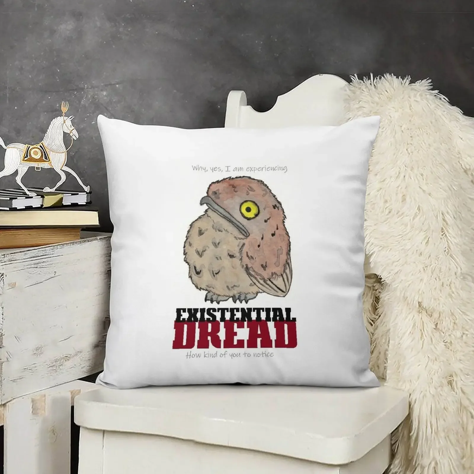 Назывственные Dread Potoo декоративная подушка рождественские чехлы для подушек