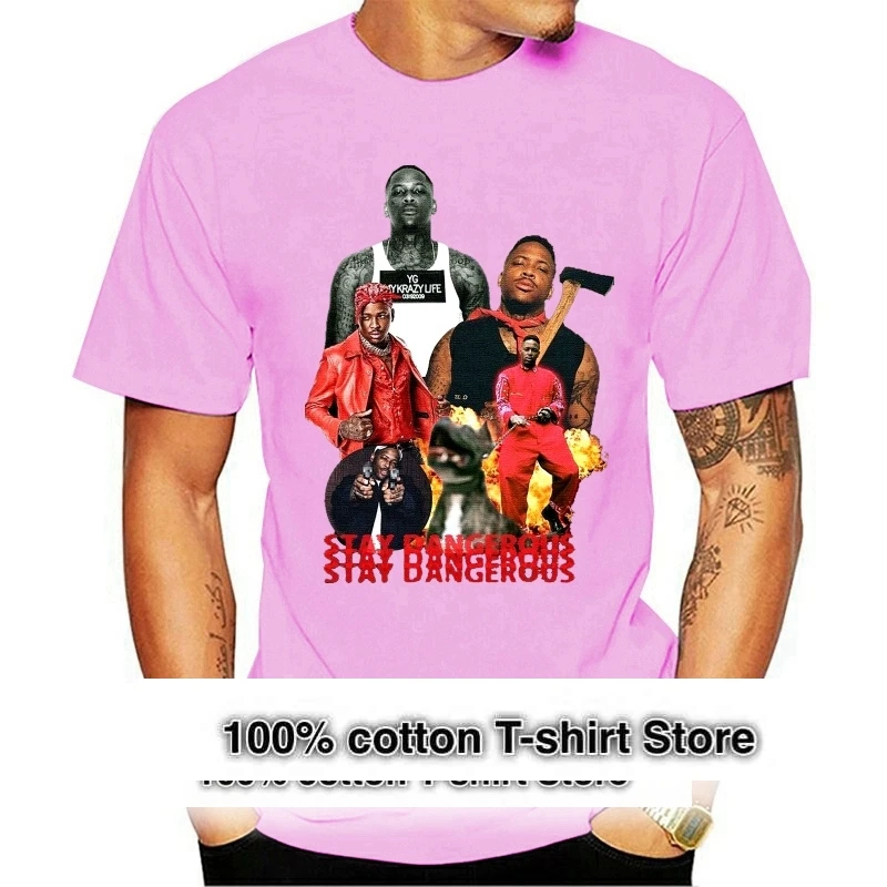 

Vintage YG Stay Dangerous Hip Hop Rapper Retro T Shirt Size S M L XL 2XL