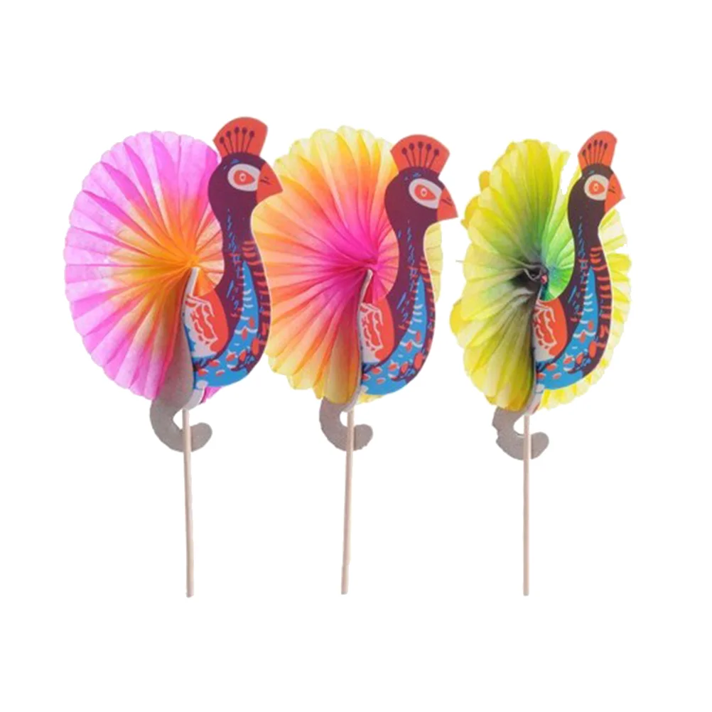 

25pcs Disposable Cocktail Toppers Artistic Picks Colorful Cupcake Toppers Party Supplies(Random Color)