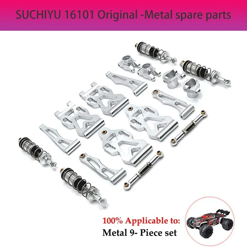 Монтажные решения Metal Para SCY 16101 16102 16103 16106 16201 JJRC Q130 1/16 Piezas Actualización De Coche RC Accesorios