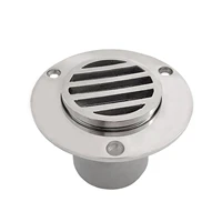 boat floor deck drain cover fit 1 12 inch38mm 316 stainless steel pipe for yacht or bathroom floor drainage supplies