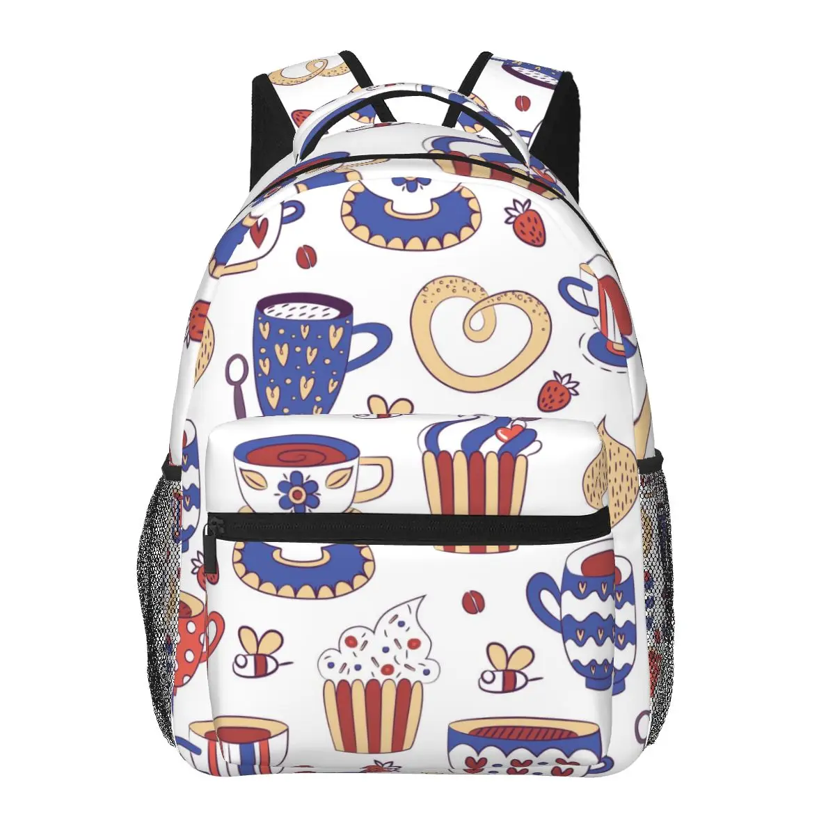

Women Backpack Coffee Colorful Print Fashion Bag for Women Men School Bag Bookbag Mochila