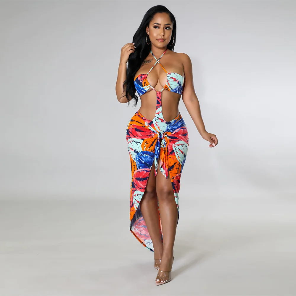 

Women Dresses Summer Two Piece Skirts Suits 2022 Tie Dye Holiday Party And Club Swimsuits Bodysuits Trendy Chic Outfits
