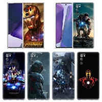 marvel case for samsung galaxy note 20 ultra 5g 10 lite plus 8 9 a70 a50 a01 a02 a20 a30 s clear cases cover iron man avengers