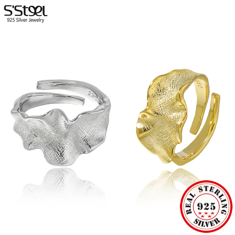 

Женское кольцо с морщинами, серебро 925 пробы