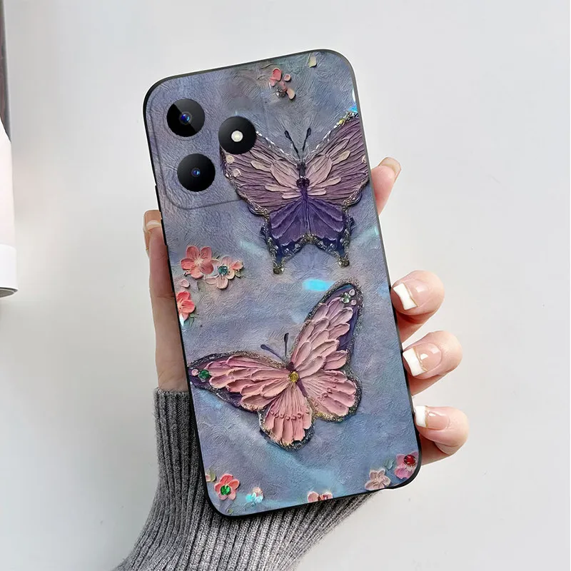 Чехол для Realme Note 50 мягкий силиконовый чехол из ТПУ чехлы телефонов 6 74 дюйма