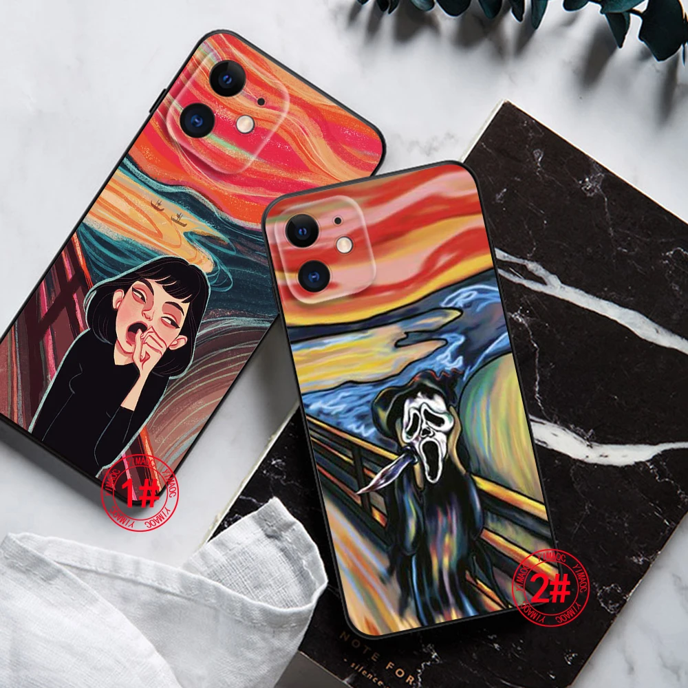 239Z Мягкий силиконовый чехол Scream Canvas для Samsung S9 Plus S10 S10E S20 Fe Lite S21 S22 S23 S30 Ultra
