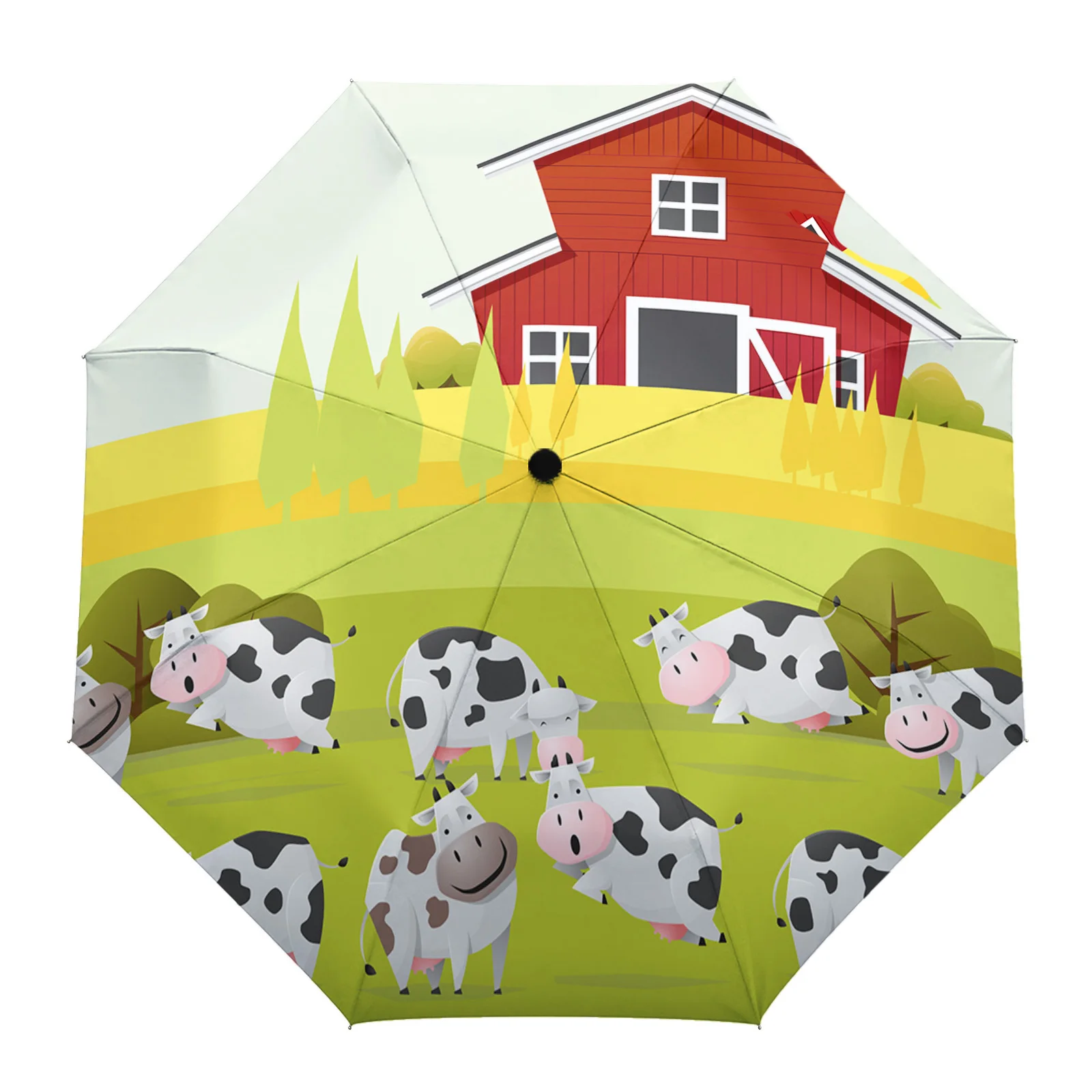 

Полностью автоматический уличный зонт для луга, коровы, восьмижильный складной зонт, зонт для взрослых и детей