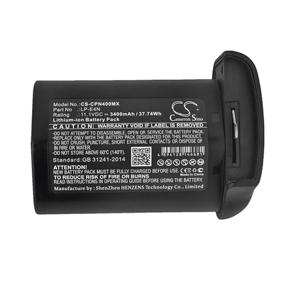 

Cameron Sino 3400mA Battery for Canon EOS-1D MarkIII,EOS-1D X,EOS-1Ds Mark III,MR-14EX LP-E4N