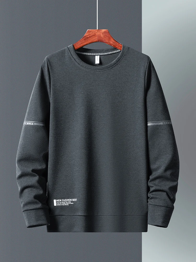 Мужская спортивная одежда черного и серого цвета размера плюс дышащий