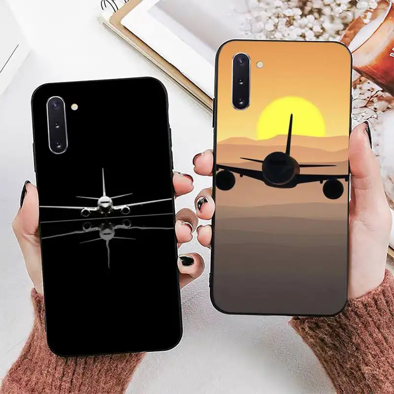 

Aircraft Helicopter Airplane Pilot fly Phone Case for Samsung Note 5 7 8 9 10 20 pro plus lite ultra A21 12 72