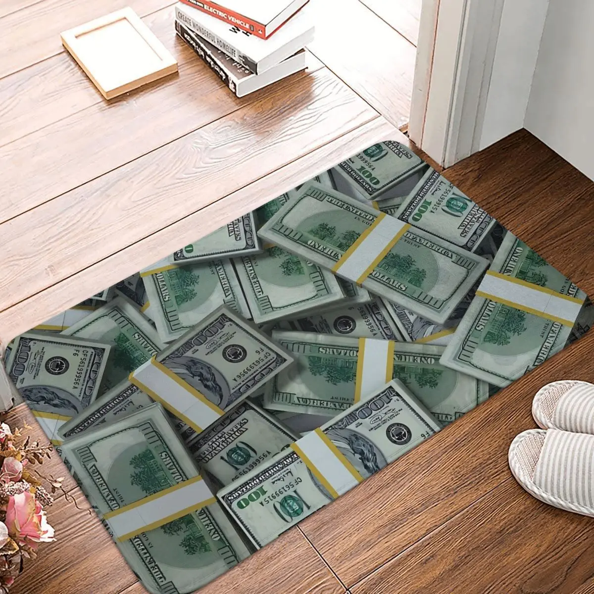 

Money Bedroom Mat Cool Doormat Kitchen Carpet Outdoor Rug Home Decor