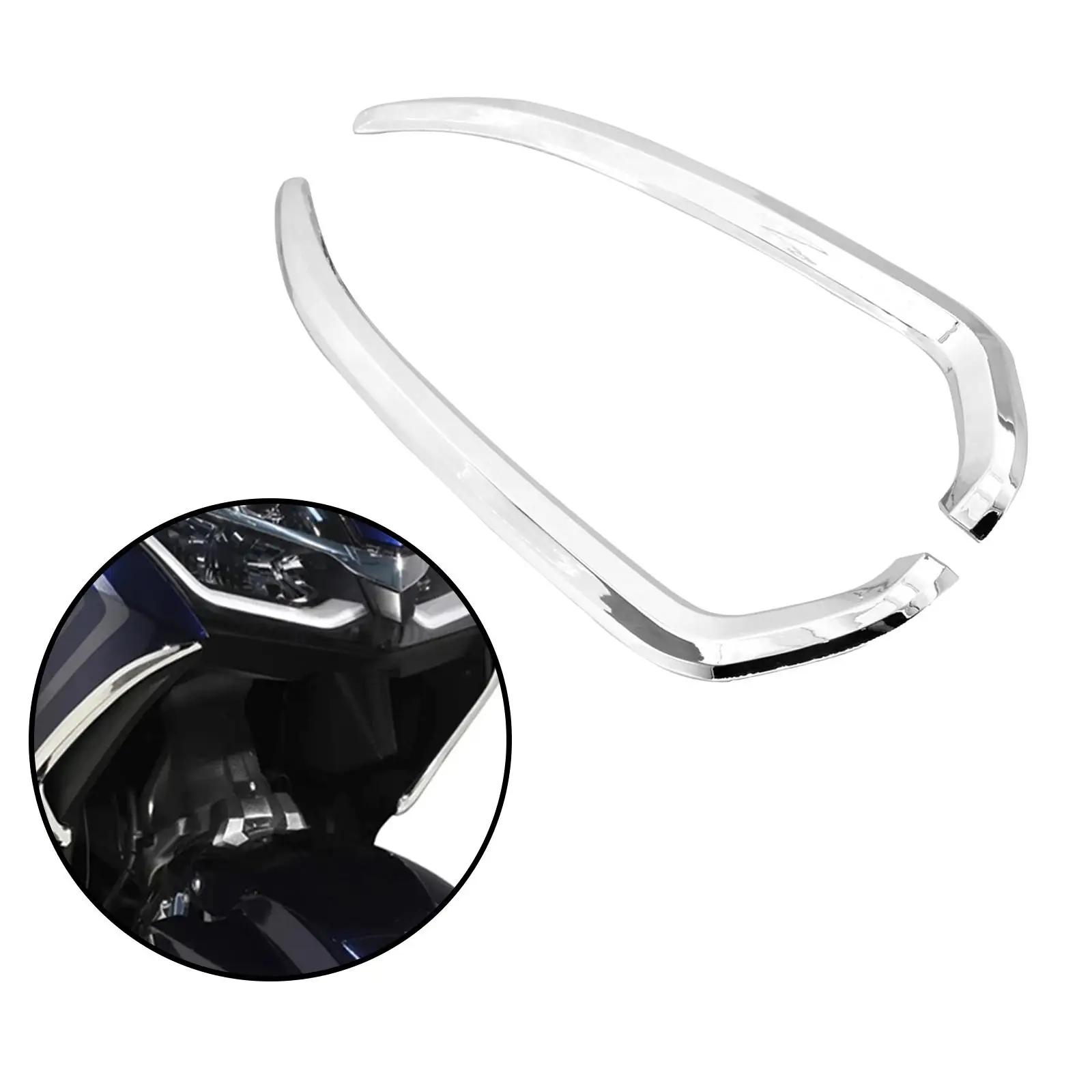 

1 Pair Vertical Vent Trim Ornament Goldwing 1800 Gold Wing GL1800 2019 2020, Sturdy and Durable, Long Service Life
