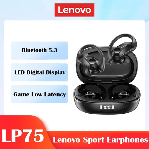 TWS-стереонаушники Lenovo LP75 с поддержкой Bluetooth V5.3 и шумоподавлением