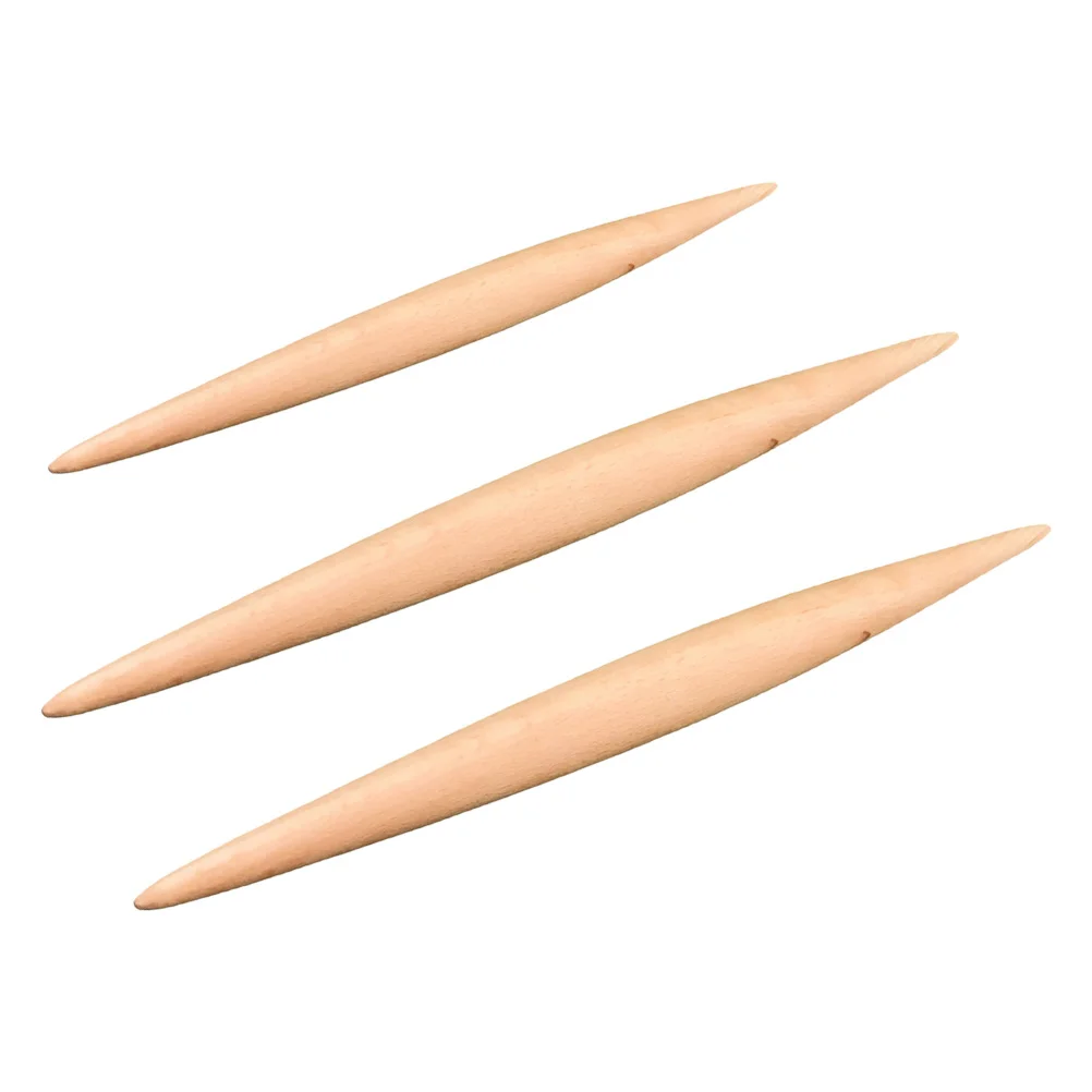 

3pcs Wooden Dough Roller Kitchen Cooking Baking Tools Wooden Dough Roller