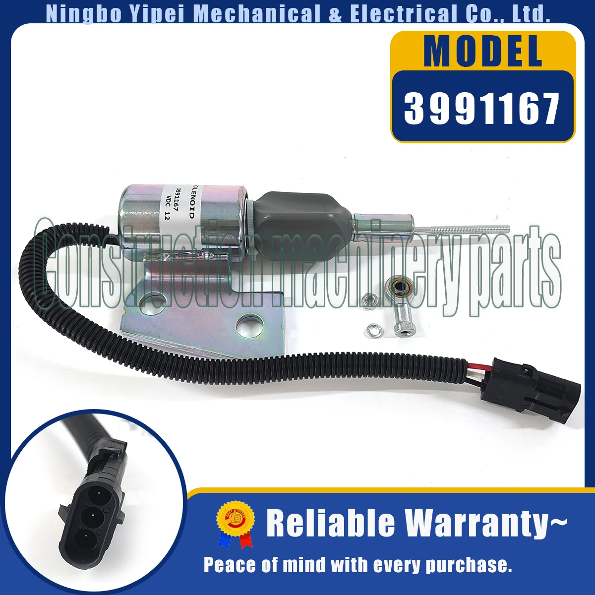 3991167 Соленоид отключения топлива 12 В SA-4941-12 Дж 932529 87420952 Для Hyundai R130 R170