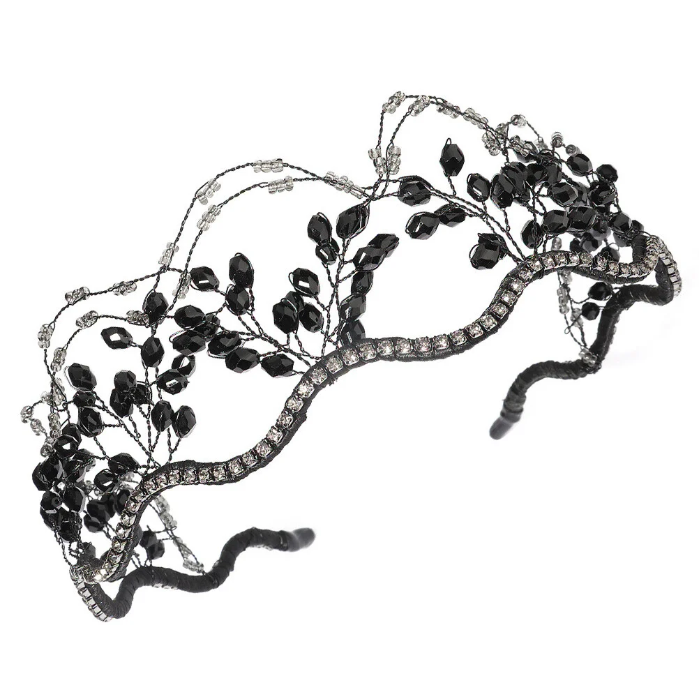 

Hairpin Bead Headwear Bride Headpiece Crystal Headbands Rhinestone Hairband Bridesmaid Tie Hoop Women Girl