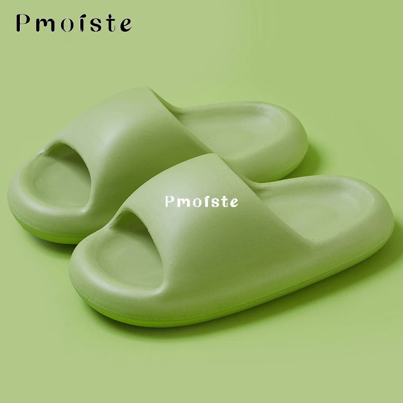Couple Slippers for Women Indoor No-slip Lightweight Bathroom Slippers 2023 Trends Summer Soft Bread EVA Slippers