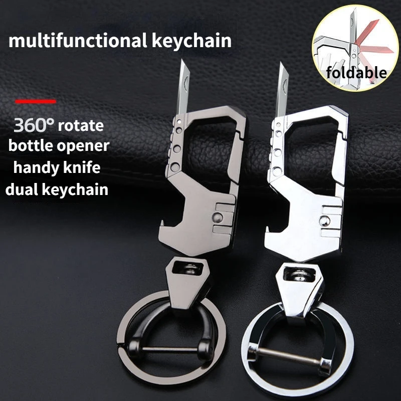

Multi-function Demolition Express Knife Car Key Chain New Men's and Women's High-end Key Chain High-end Pendant Key Ring Ring
