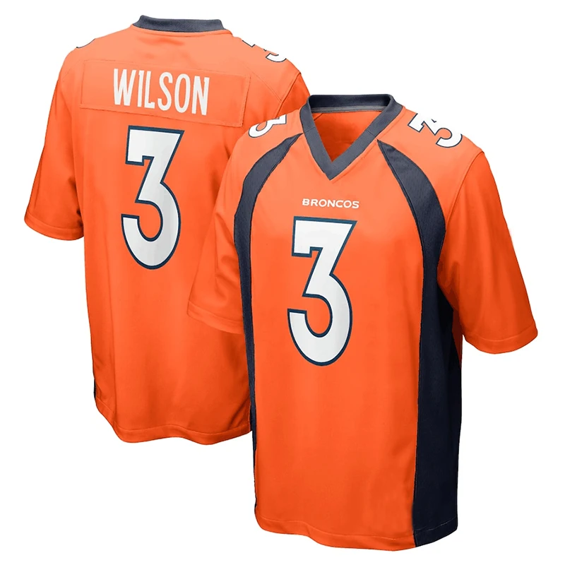 

Men's Game Jersey Orange White Blue and Red