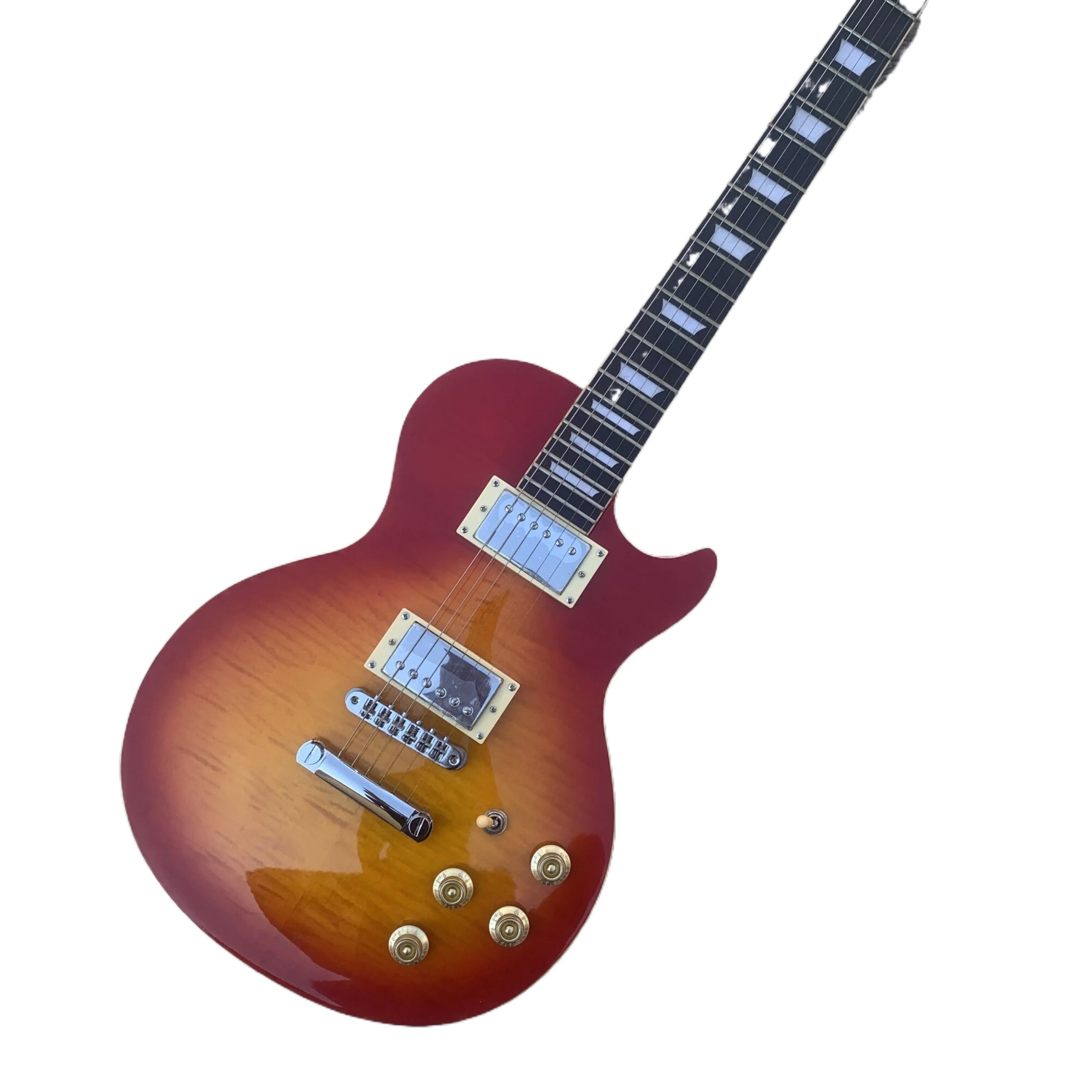 Электрогитара Cherryburst Flame Maple Top Корпус из красного дерева гриф розового 22 лада