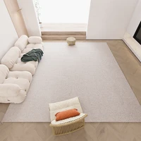 wool woven carpet living room light luxury high end bedroom bedside blanket simple and versatile solid color carpet