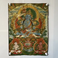 35 thangka embroidery tibetan buddhism silk embroidery brocade three eyes treasure king thangkas hanging screen worship buddha
