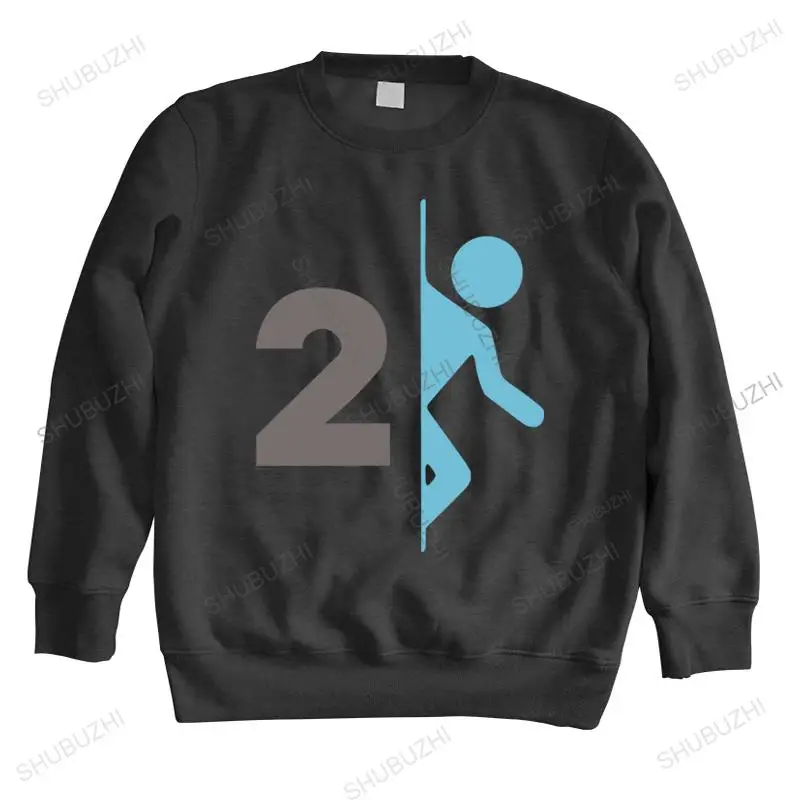 

Men streetwear sweatshirt Man crew neck hoodie Portal 2 Aperture Laboratories Game brand men autumn hoodie mens shubuzhi hoodie
